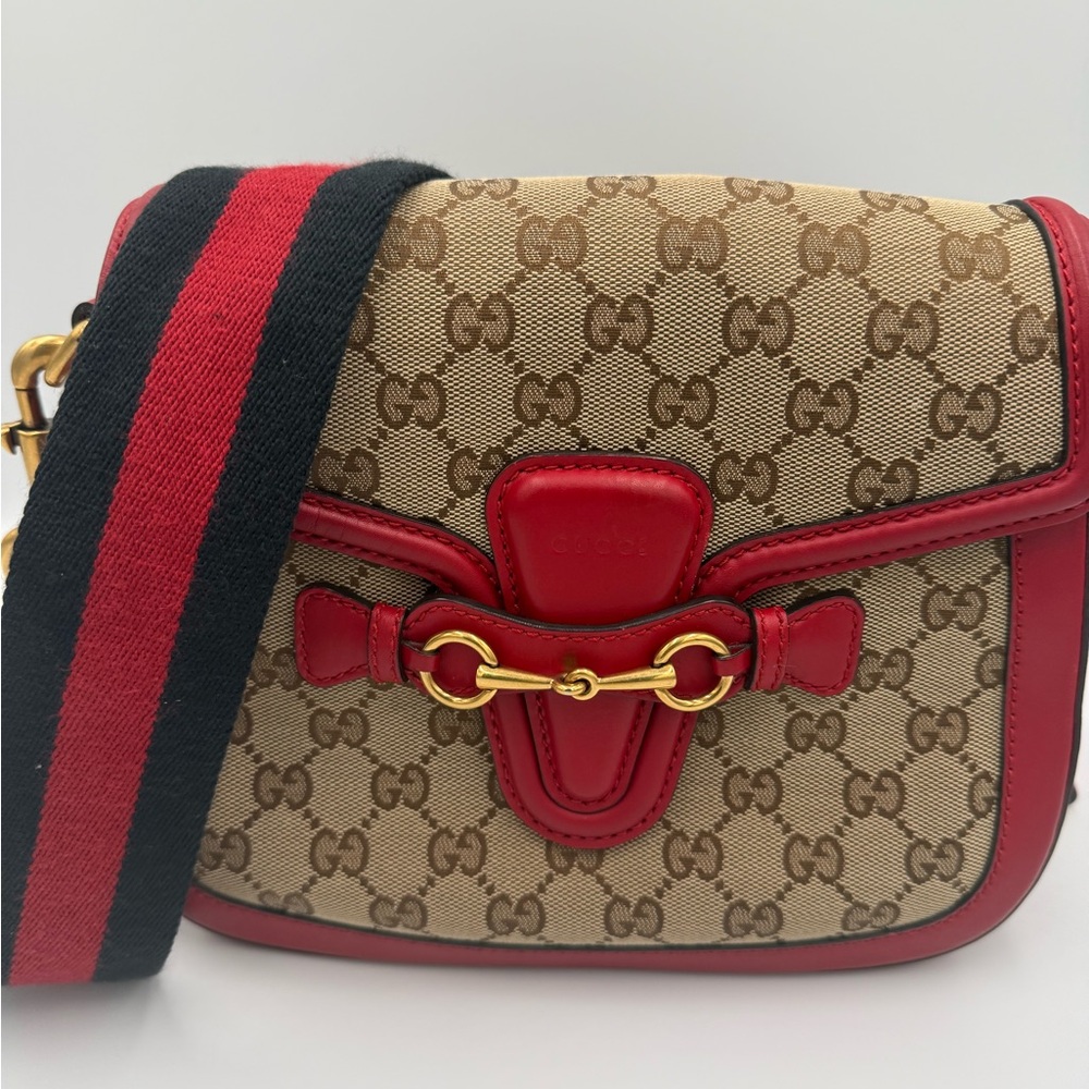 Gucci Lady Web Canvas Crossbody Bag